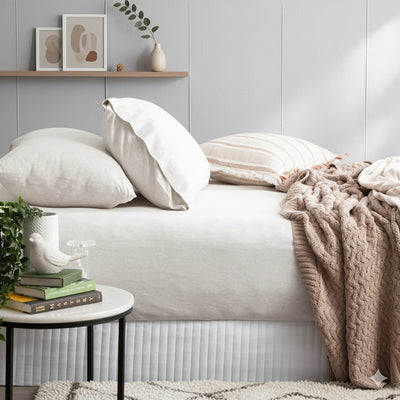 Jersey Knit Fitted Sheet Organic Cotton Ecru - No Flat Sheet - Furniture empireRenee TaylorFurniture empireJersey Knit Fitted Sheet Organic Cotton Ecru - No Flat SheetSingleRenee Taylor